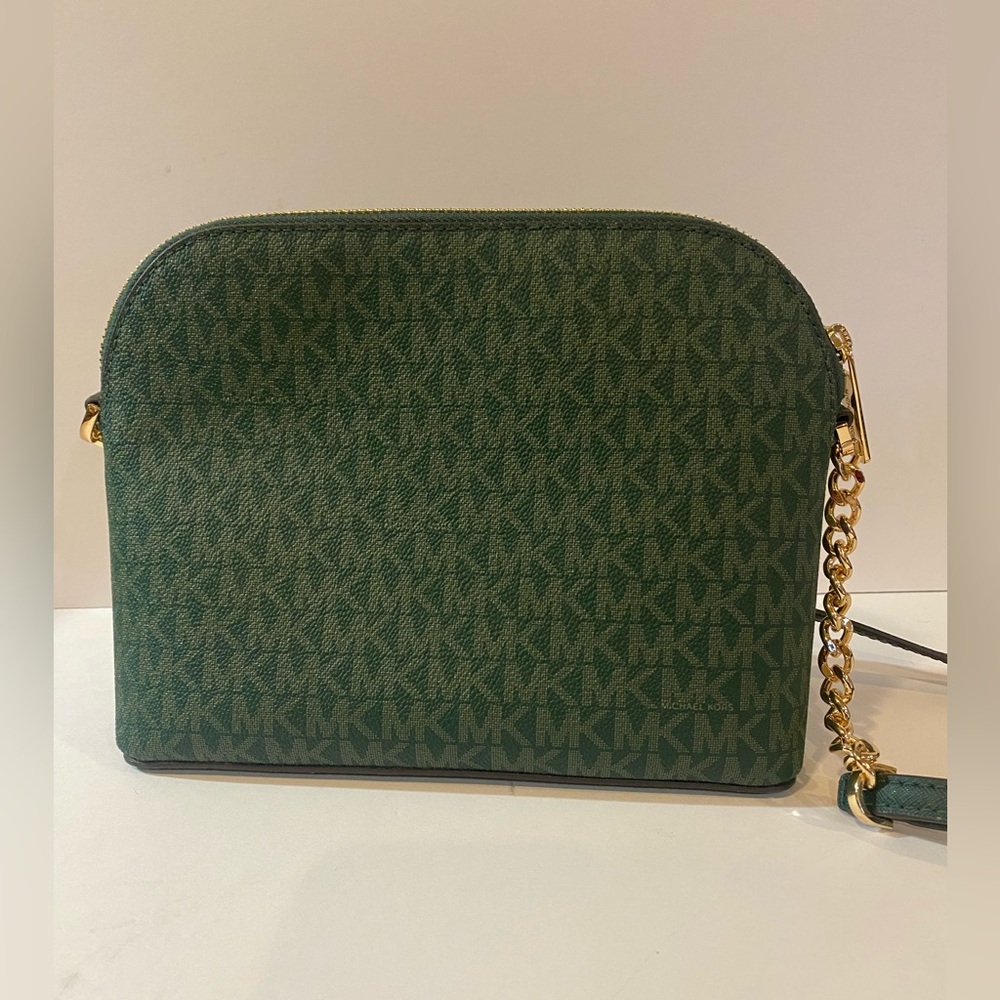 Michael Kors Dome Crossbody (Dark Green) - Picture 4 of 7